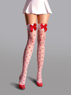 Polka Dot Charm with Bow Surprise Stockings