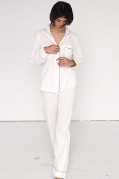 Classic Luxury Pajamas in Brushed Pima Cotton