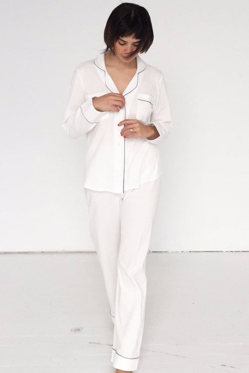 Classic Luxury Pajamas in Brushed Pima Cotton
