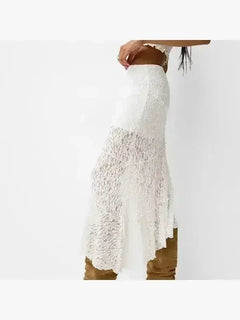 Lola's Timeless Lace Midi Skirt Delight