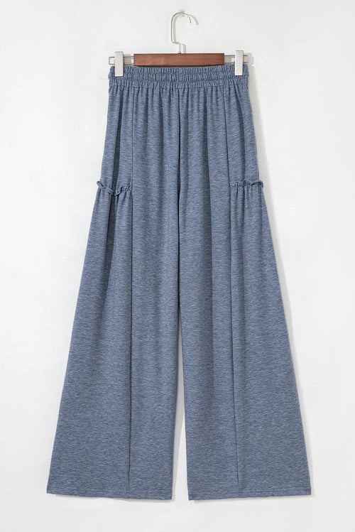 Lila's Flirty Frill Wide Leg Pants Delight