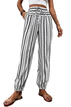 Lila's Trendy Geometric Cuff Style Pants