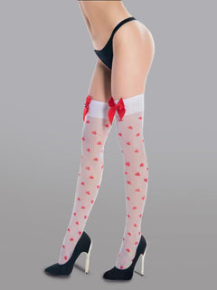 Polka Dot Charm with Bow Surprise Stockings