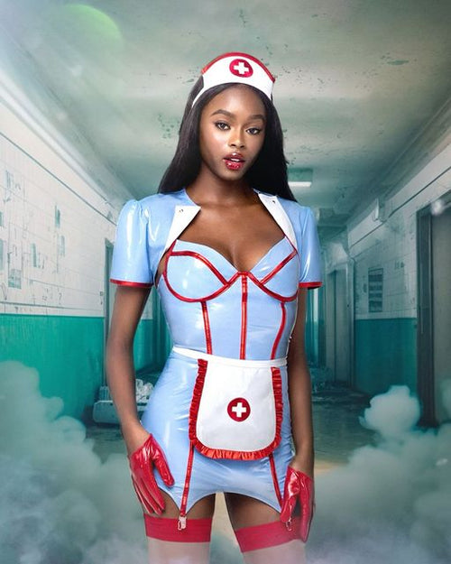 Retro Nurse Delightful Charm Costume