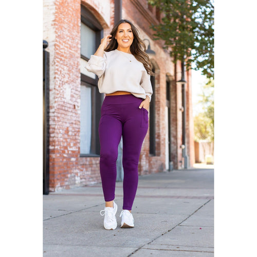 Ready to Ship | The Kinsley Purple Full Length Leggings