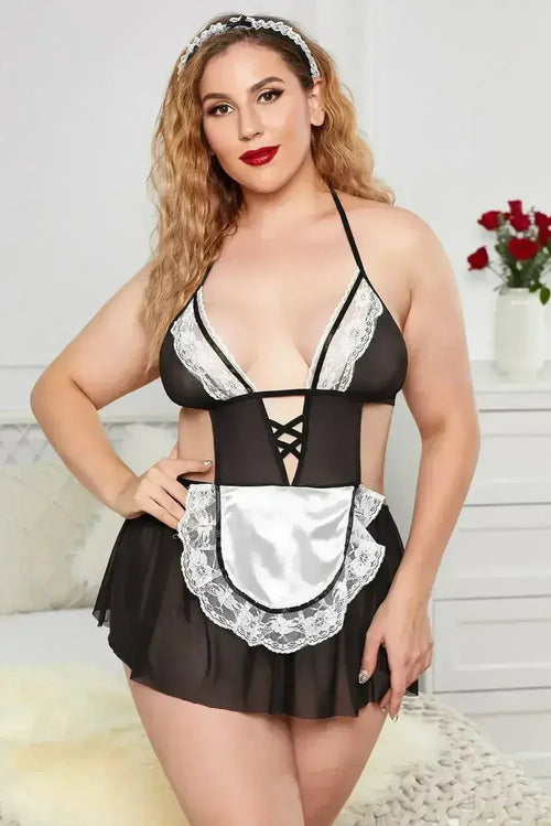 Maid of Dreams Ruffled Lace Ensemble
