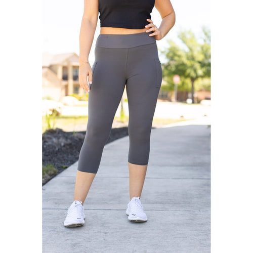 Ready to Ship | The Dani - Charcoal CAPRI with POCKETS