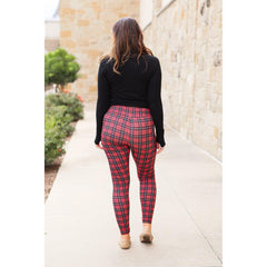 Hannah's Trendy Plaid Pocket Leggings