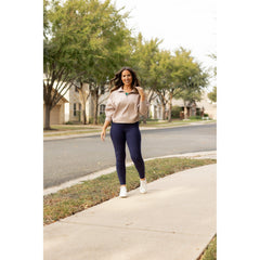 *Ready to Ship | The Nadia - NAVY Crossover Full Length Leggings with Pockets - Luxe Leggings by Julia Rose®