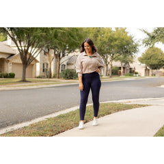 *Ready to Ship | The Nadia - NAVY Crossover Full Length Leggings with Pockets - Luxe Leggings by Julia Rose®