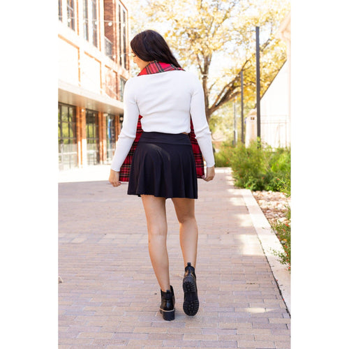Ready to Ship | The Brielle Black Skort