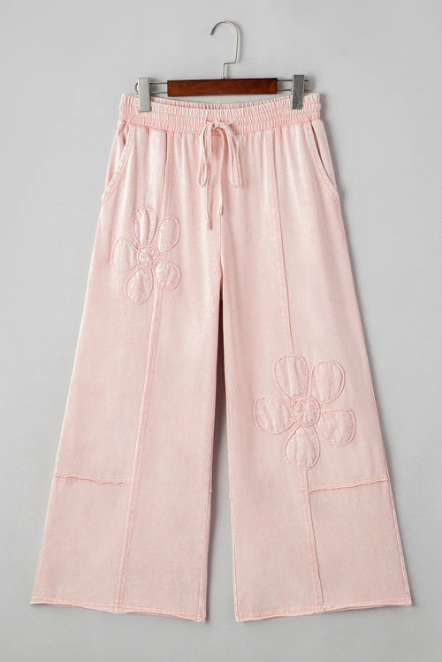 Lila's Floral Pocket Crop Pants Revolution