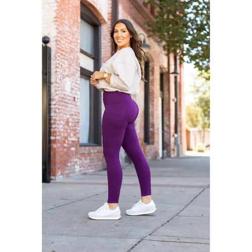 Ready to Ship | The Kinsley Purple Full Length Leggings