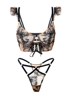 Diana Black Sculpting Body Lingerie Set
