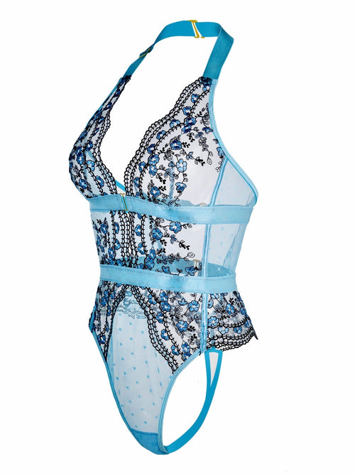 Tender Blossom Halter bodysuit