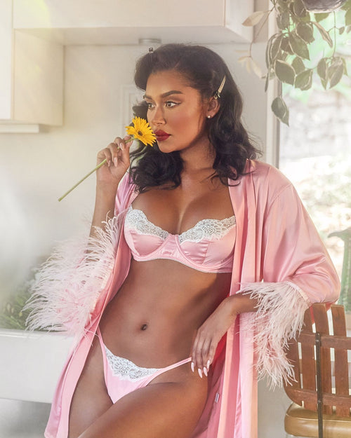 Seraphina's Satin Dreams Lace Set