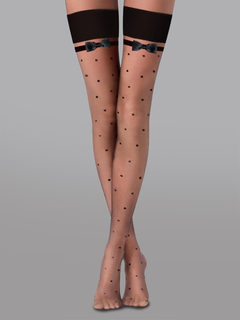 Polka Dot Bow Stockings for Radiant Adventures