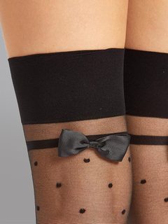 Polka Dot Bow Stockings for Radiant Adventures