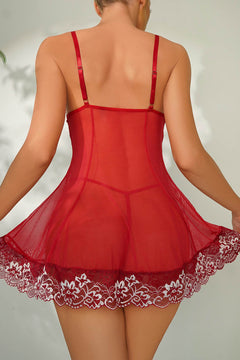 Head Turner Two Tone Lace Babydoll Lingerie