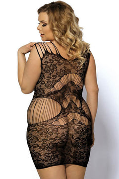 Plus Size Magic Lace Strap Lingerie Dress