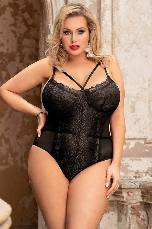 Plus Size Midnight Desires Teddy