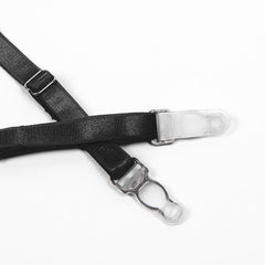 Feather Lace Chain Lingerie Bra Set