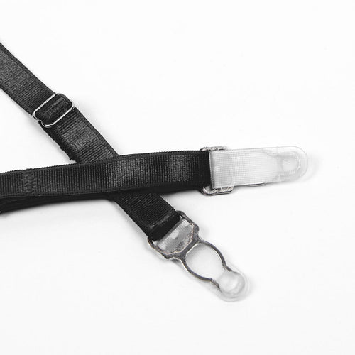 Feather Lace Chain Lingerie Bra Set