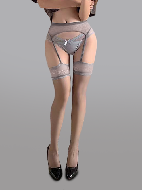 Radiant Charm Gartered Stockings for You