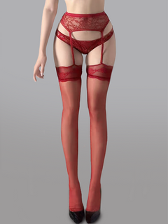 Radiant Charm Gartered Stockings for You