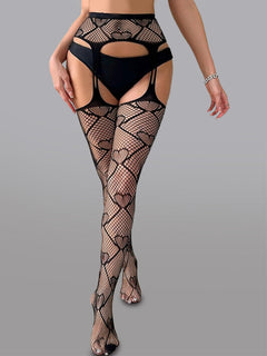 Flirty Fishnet Tights for Bold Confidence