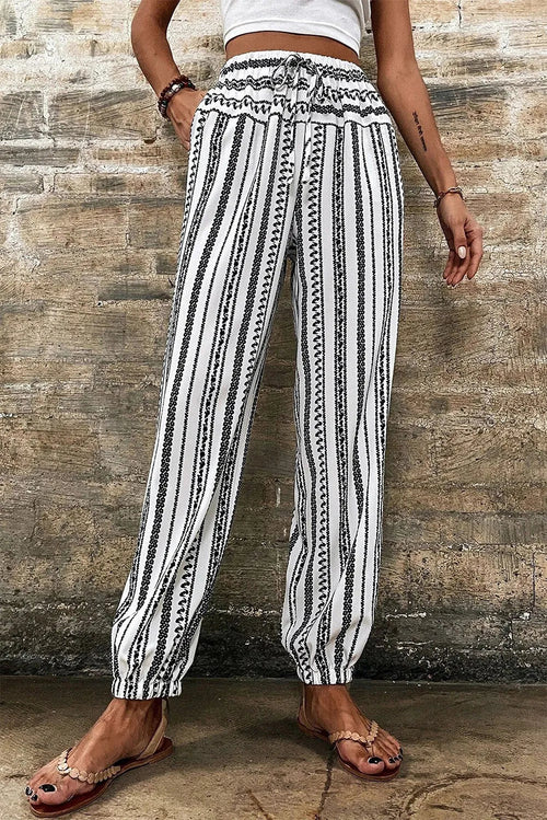Lila's Trendy Geometric Cuff Style Pants