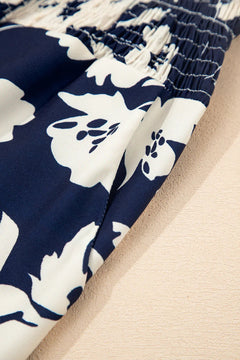 Lila’s Floral Frill Waist Wide Leg Pants