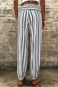 Lila's Trendy Geometric Cuff Style Pants