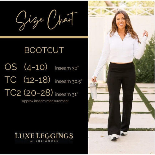 Ready to Ship | The Maeve - MAROON Bootcut Leggings with Pockets - Round 2