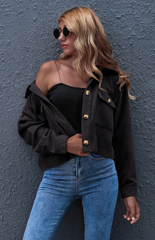 N.O.W. Autumn Inspired Corduroy Shirt Coat