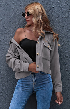 N.O.W. Autumn Inspired Corduroy Shirt Coat