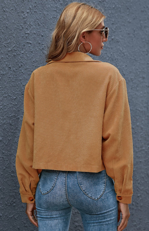 N.O.W. Autumn Inspired Corduroy Shirt Coat