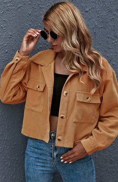 N.O.W. Autumn Inspired Corduroy Shirt Coat
