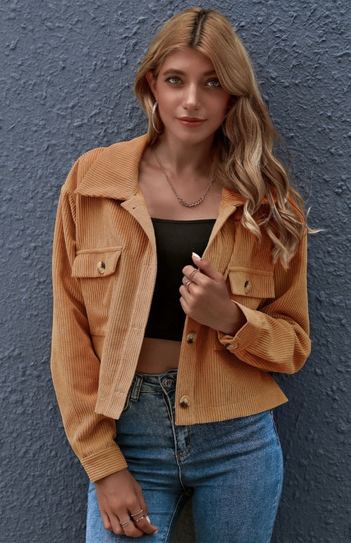 N.O.W. Autumn Inspired Corduroy Shirt Coat