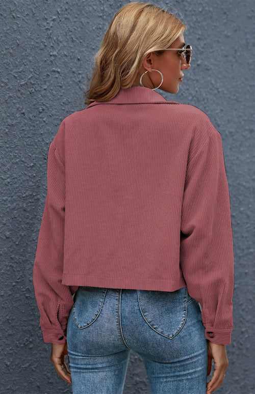 N.O.W. Autumn Inspired Corduroy Shirt Coat