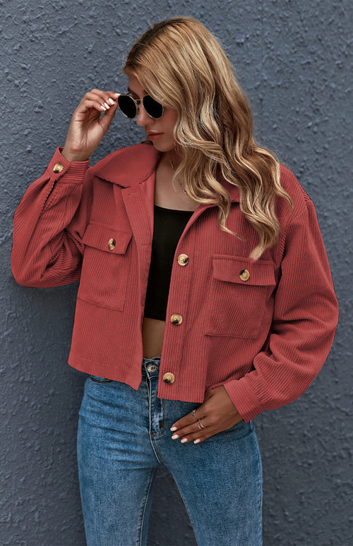 N.O.W. Autumn Inspired Corduroy Shirt Coat