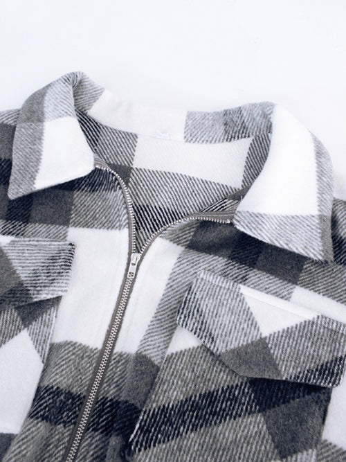 N.O.W. Women's Festive Plaid Outerwear Jacket