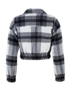 N.O.W. Women's Festive Plaid Outerwear Jacket