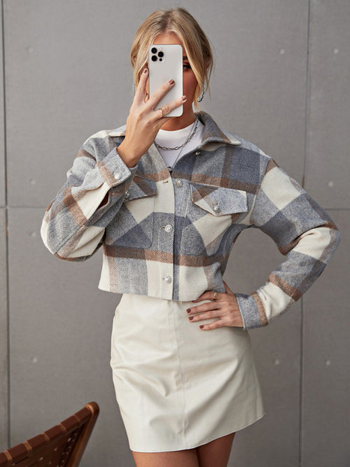 N.O.W. Refined Gray Woolen Fall Coat