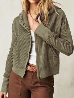 N.O.W. Olive Woven Jacket for Women