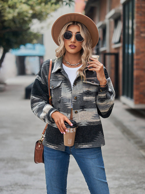 N.O.W. Geometric Statement Woolen Coat