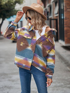 N.O.W. Geometric Statement Woolen Coat