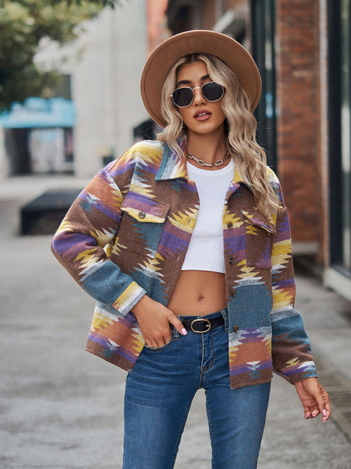 N.O.W. Geometric Statement Woolen Coat