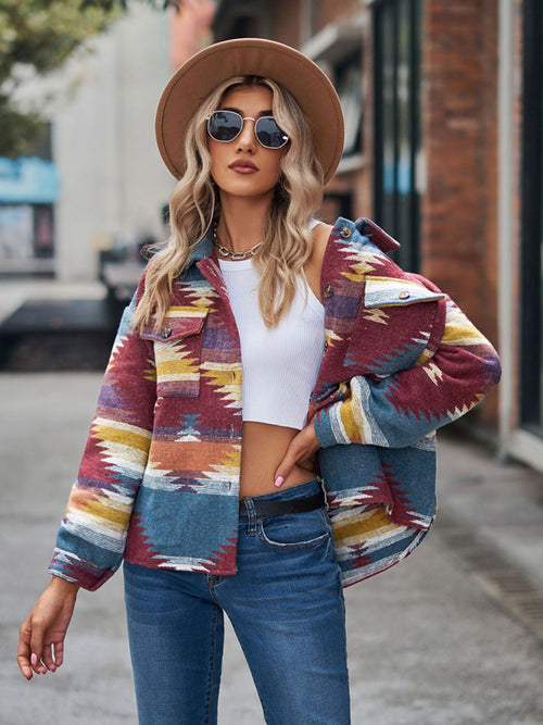 N.O.W. Geometric Statement Woolen Coat