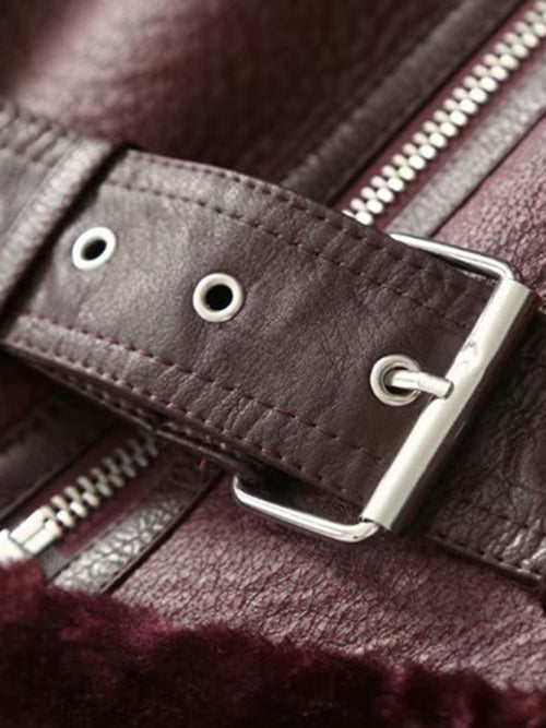 N.O.W. Women's Luxe Winter Fur Motorcycle Coat